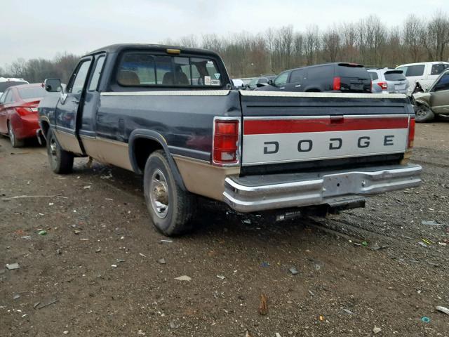 3B7KE23C9NM551253 - 1992 DODGE D-SERIES D TWO TONE photo 3