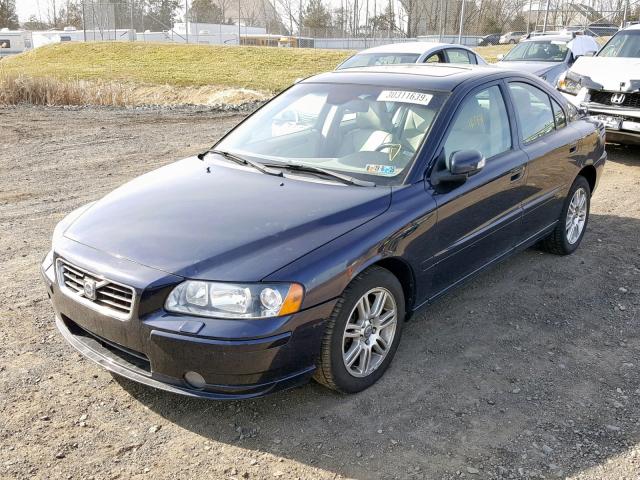 YV1RH592772616983 - 2007 VOLVO S60 2.5T BLUE photo 2