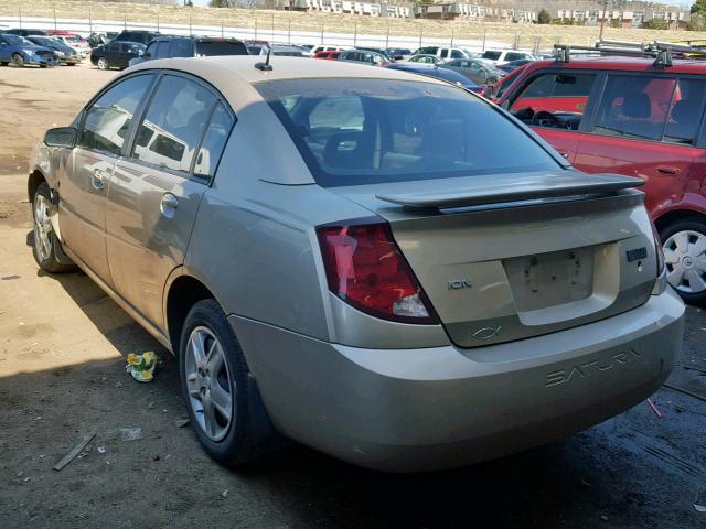 1G8AZ55F37Z104499 - 2007 SATURN ION LEVEL GOLD photo 3
