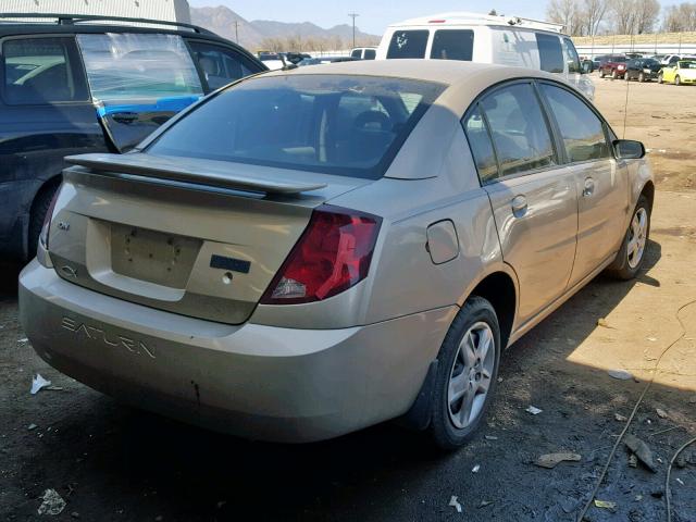 1G8AZ55F37Z104499 - 2007 SATURN ION LEVEL GOLD photo 4