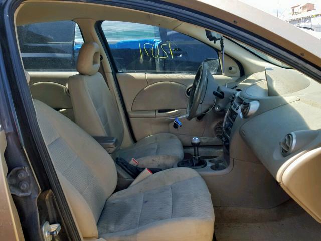 1G8AZ55F37Z104499 - 2007 SATURN ION LEVEL GOLD photo 5