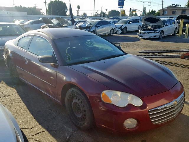 4C3AG42G54E151493 - 2004 CHRYSLER SEBRING LX MAROON photo 1