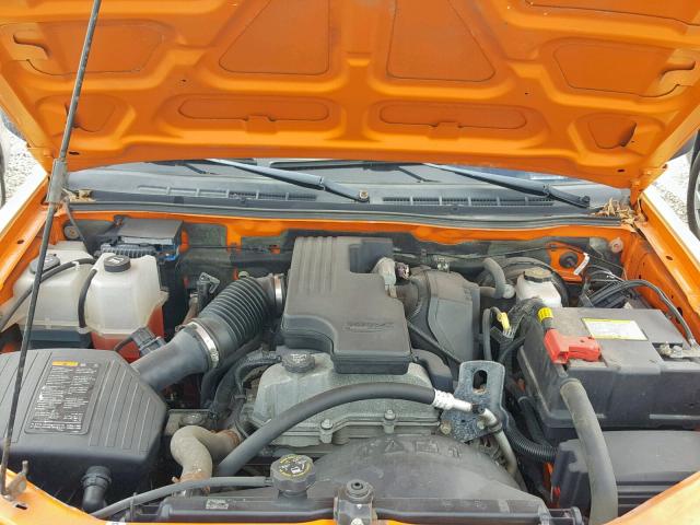 1GCCSBF97B8110539 - 2011 CHEVROLET COLORADO ORANGE photo 7