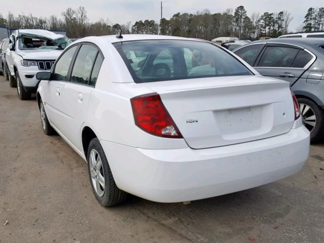1G8AJ55F37Z157193 - 2007 SATURN ION LEVEL WHITE photo 3