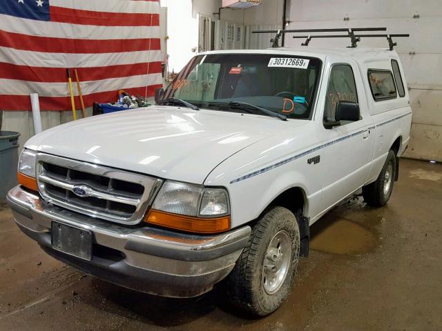 1FTYR10C8WTA73634 - 1998 FORD RANGER WHITE photo 2