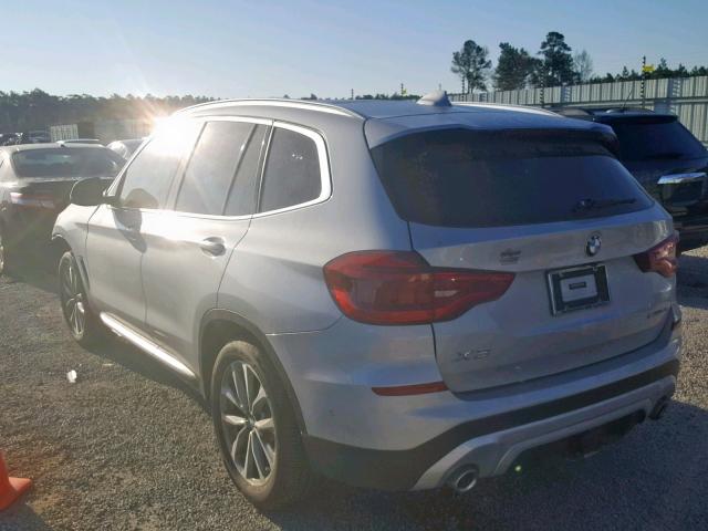 5UXTR7C59KLF25290 - 2019 BMW X3 SDRIVE3 Argent photo 3