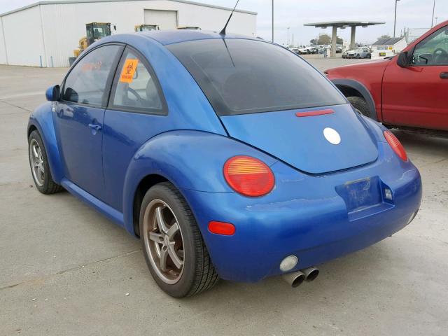 3VWBK21C13M421022 - 2003 VOLKSWAGEN NEW BEETLE Mavi foto 3
