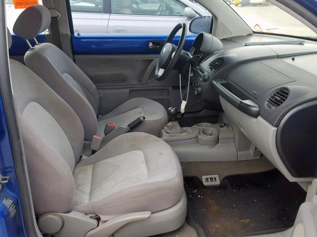 3VWBK21C13M421022 - 2003 VOLKSWAGEN NEW BEETLE Mavi foto 5