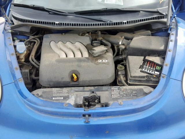 3VWBK21C13M421022 - 2003 VOLKSWAGEN NEW BEETLE Mavi foto 7