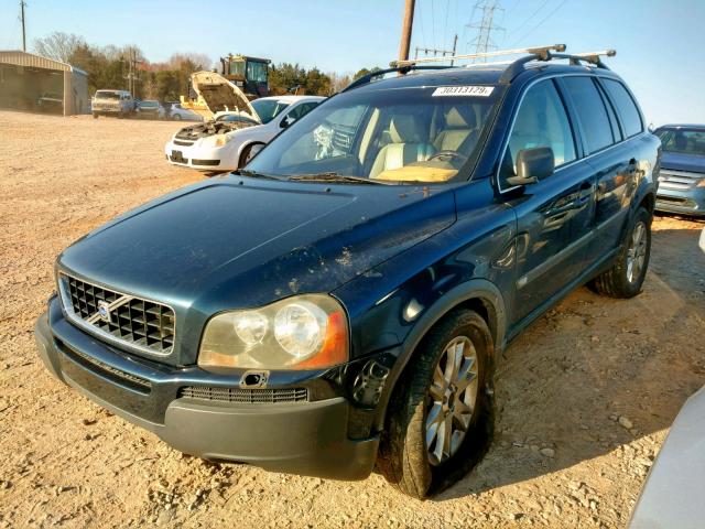 YV1CZ91H841102216 - 2004 VOLVO XC90 T6 BLUE photo 2