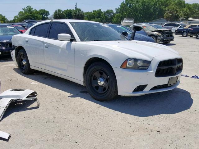 2C3CDXAG0EH362567 - 2014 DODGE CHARGER PO WHITE photo 1