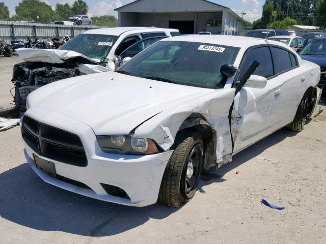 2C3CDXAG0EH362567 - 2014 DODGE CHARGER PO WHITE photo 2