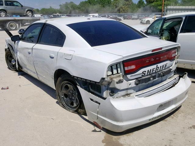 2C3CDXAG0EH362567 - 2014 DODGE CHARGER PO WHITE photo 3