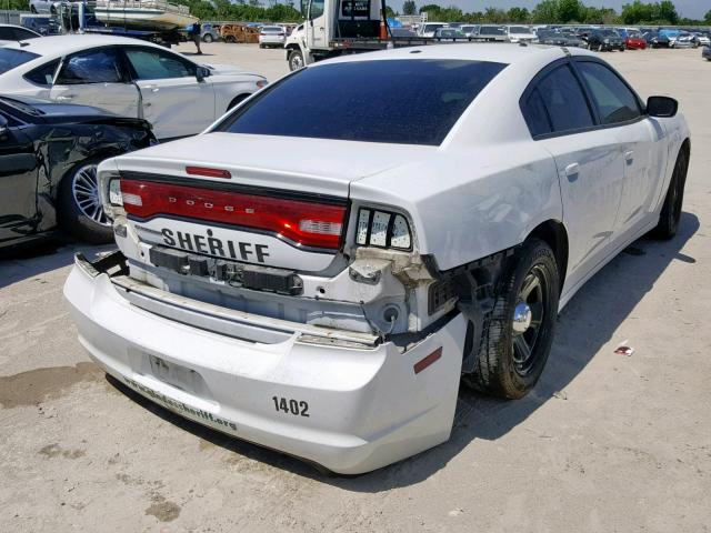 2C3CDXAG0EH362567 - 2014 DODGE CHARGER PO WHITE photo 4