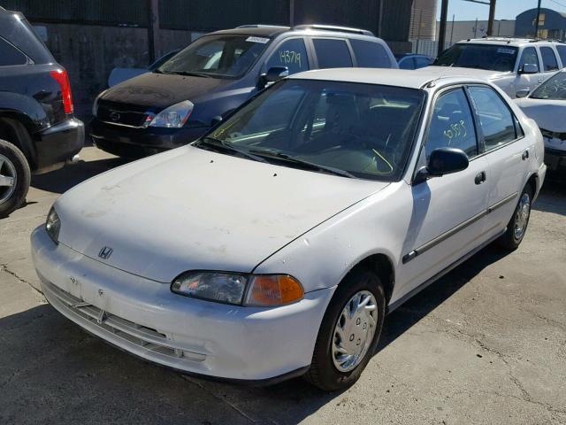 JHMEG8642SS010514 - 1995 HONDA CIVIC DX WHITE photo 2