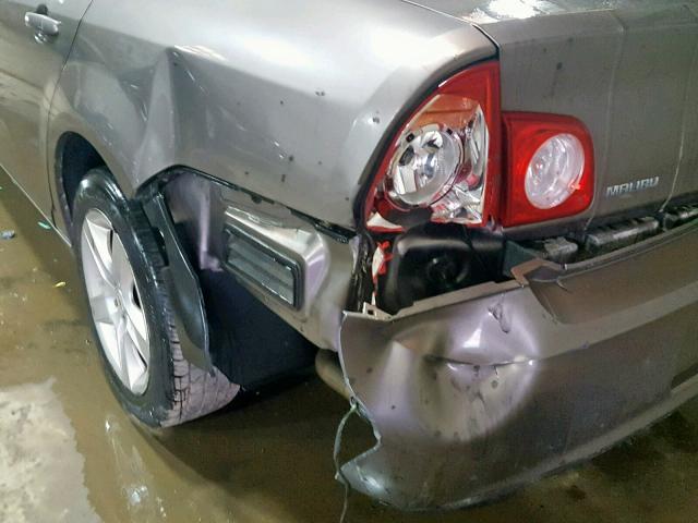 1G1ZA5EUXCF315587 - 2012 CHEVROLET MALIBU LS 灰色 照片 9