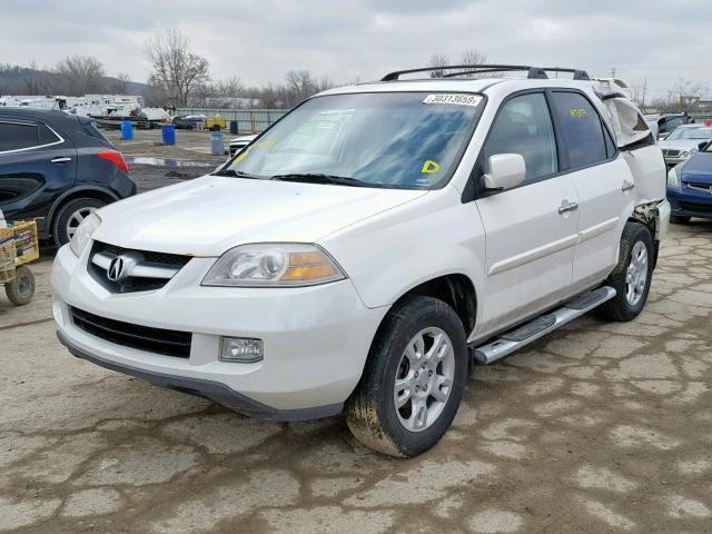 2HNYD188X6H540221 - 2006 ACURA MDX TOURIN WHITE photo 2