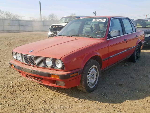 WBAAD2305K8847677 - 1989 BMW 325 I AUTO RED photo 2
