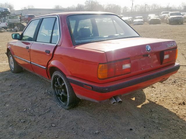 WBAAD2305K8847677 - 1989 BMW 325 I AUTO RED photo 3