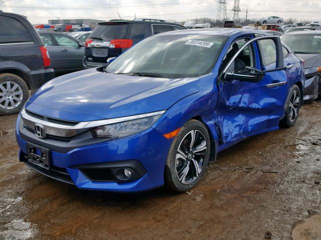 JHMFC1F91JX024389 - 2018 HONDA CIVIC TOUR BLUE photo 2