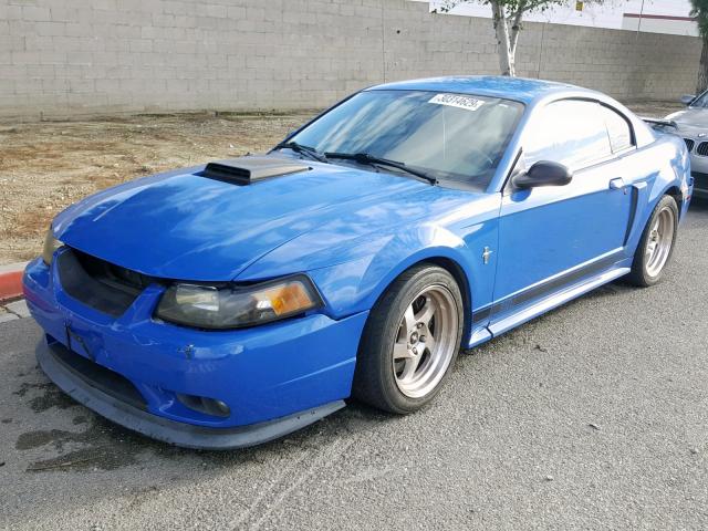 1FAFP42R23F452368 - 2003 FORD MUSTANG MA BLUE photo 2