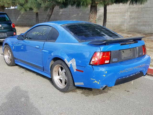 1FAFP42R23F452368 - 2003 FORD MUSTANG MA BLUE photo 3