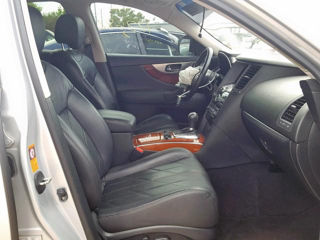 JNRAS18W79M158516 - 2009 INFINITI FX35 SILVER photo 5