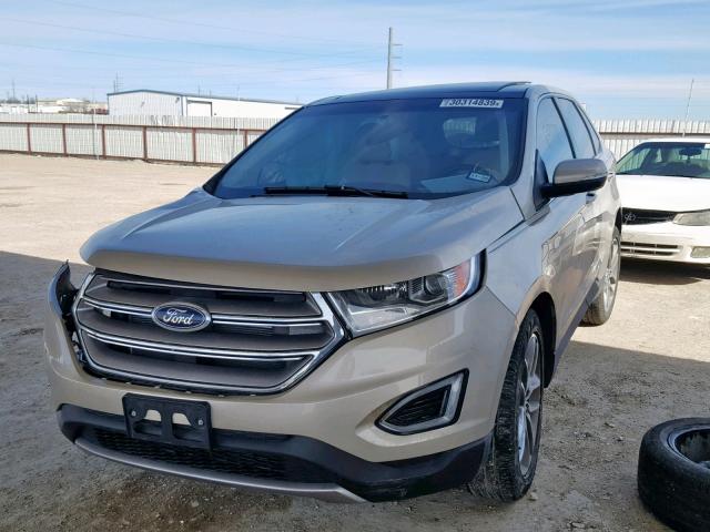 2FMPK3K81JBB79075 - 2018 FORD EDGE TITAN GOLD photo 2