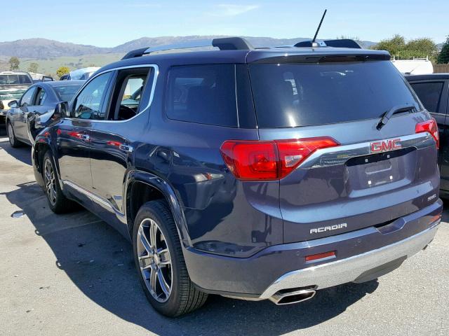 1GKKNXLS4JZ164336 - 2018 GMC ACADIA DEN BLUE photo 3