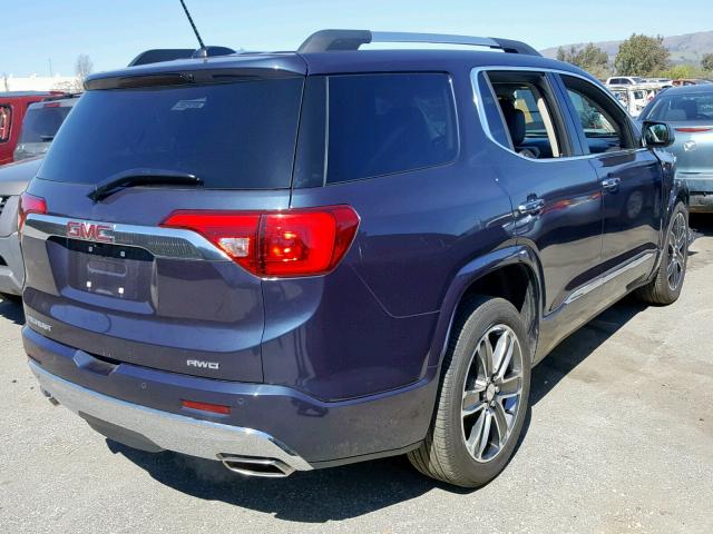 1GKKNXLS4JZ164336 - 2018 GMC ACADIA DEN BLUE photo 4