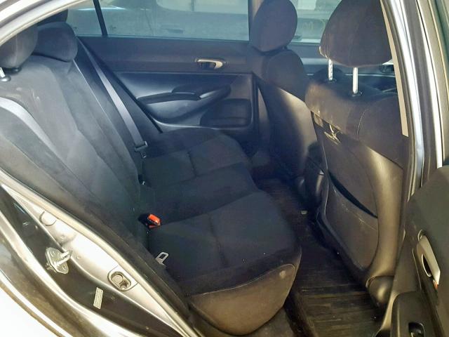 2HGFA15679H005572 - 2009 HONDA CIVIC LX-S ნაცრისფერი ფოტო 6