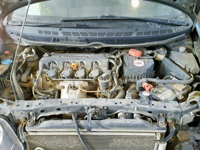 2HGFA15679H005572 - 2009 HONDA CIVIC LX-S ნაცრისფერი ფოტო 7