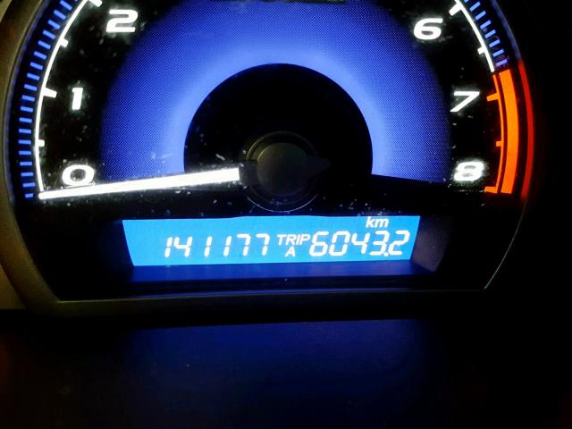 2HGFA15679H005572 - 2009 HONDA CIVIC LX-S ნაცრისფერი ფოტო 8