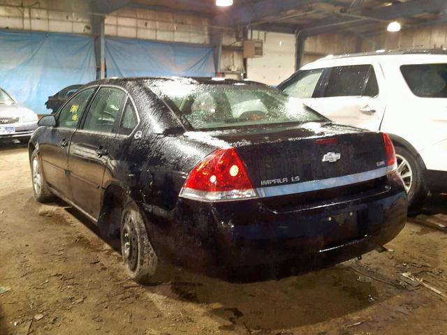 2G1WB58K779227654 - 2007 CHEVROLET IMPALA LS BLACK photo 3