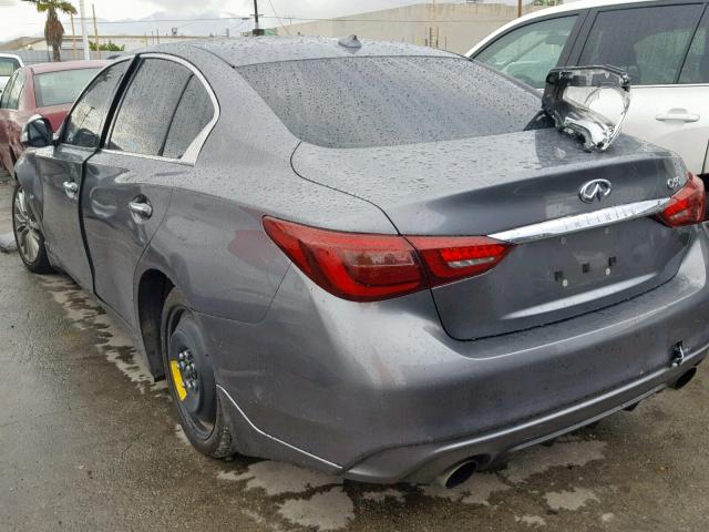 JN1EV7APXJM351006 - 2018 INFINITI Q50 LUXE CHARCOAL photo 3