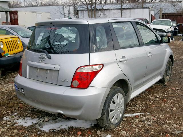 JTKKT624465001000 - 2006 TOYOTA SCION XA SILVER photo 4