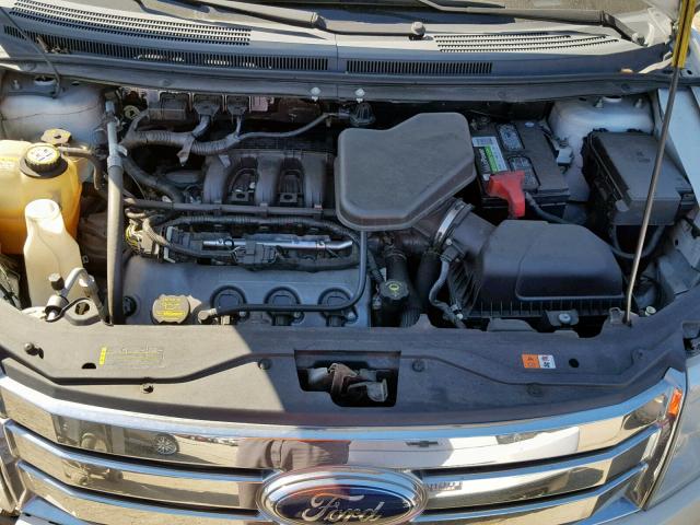 2FMDK38C48BA74345 - 2008 FORD EDGE SEL WHITE photo 7