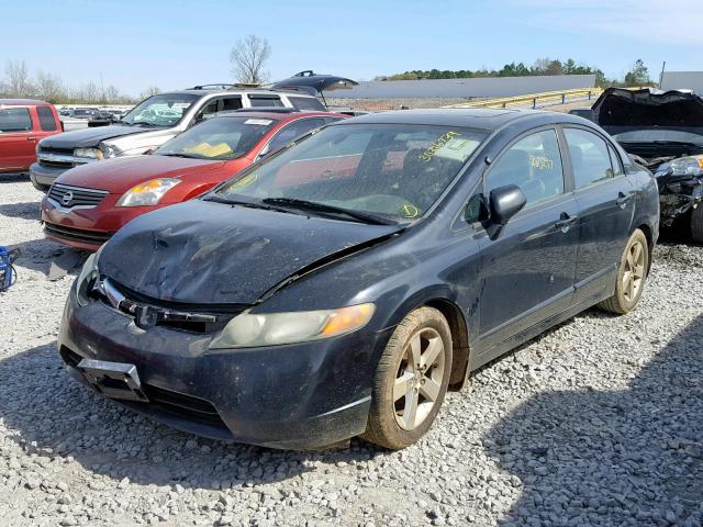 1HGFA16938L026994 - 2008 HONDA CIVIC EXL BLUE photo 2