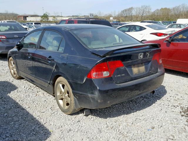 1HGFA16938L026994 - 2008 HONDA CIVIC EXL BLUE photo 3