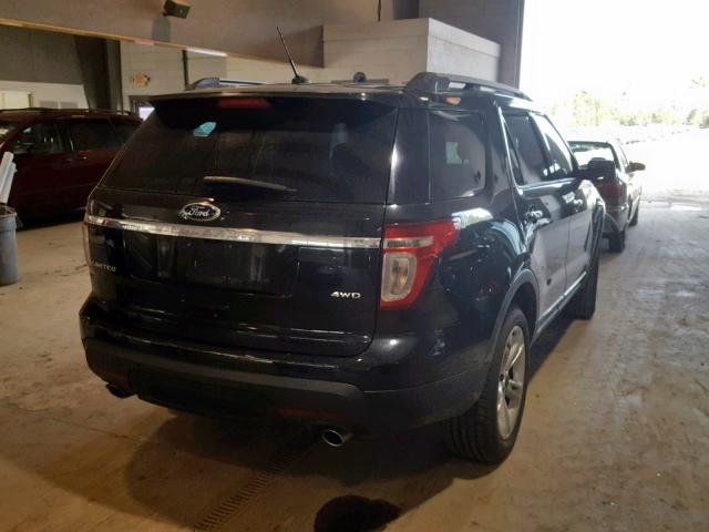 1FM5K8F80EGB96897 - 2014 FORD EXPLORER L BLACK photo 4