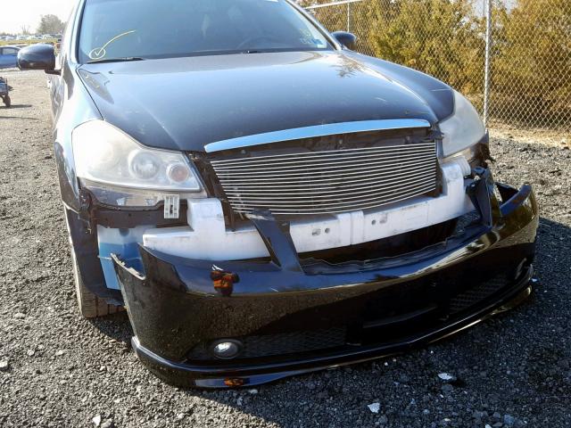 JNKAY01F17M452699 - 2007 INFINITI M35 BASE BLACK photo 9