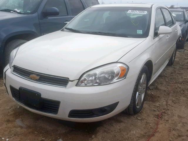 2G1WC57M291304982 - 2009 CHEVROLET IMPALA 2LT WHITE photo 2