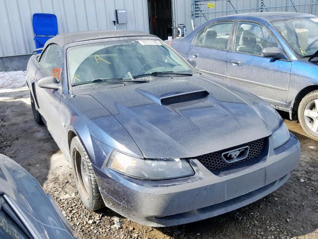 1FAFP45X42F148659 - 2002 FORD MUSTANG GT BLUE photo 1