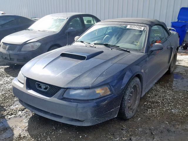 1FAFP45X42F148659 - 2002 FORD MUSTANG GT BLUE photo 2