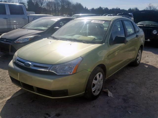 1FAHP34N18W177564 - 2008 FORD FOCUS S/SE GREEN photo 2