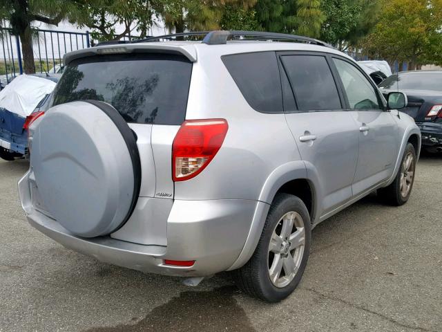 JTMBK32V675017783 - 2007 TOYOTA RAV4 SPORT SILVER photo 4