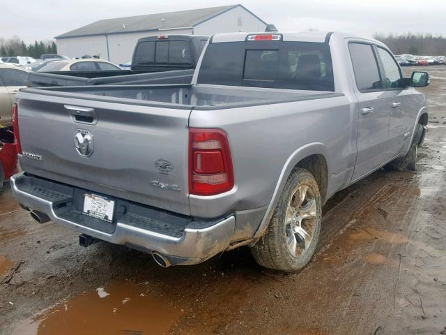 1C6SRFRT0KN723133 - 2019 RAM 1500 LARAM GRAY photo 4