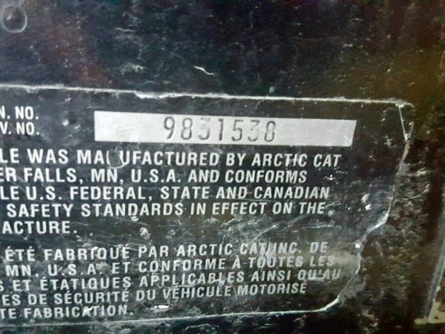 9831538 - 1999 ARCTIC CAT ZR600 GREEN photo 20