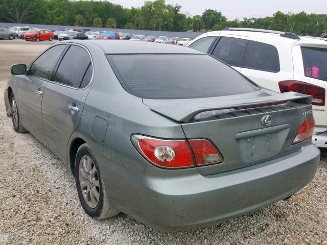 JTHBF30G530148542 - 2003 LEXUS ES 300 GREEN photo 3