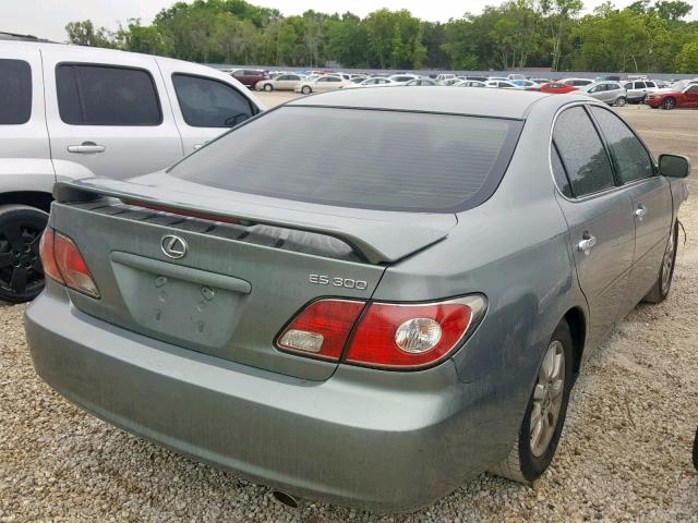 JTHBF30G530148542 - 2003 LEXUS ES 300 GREEN photo 4